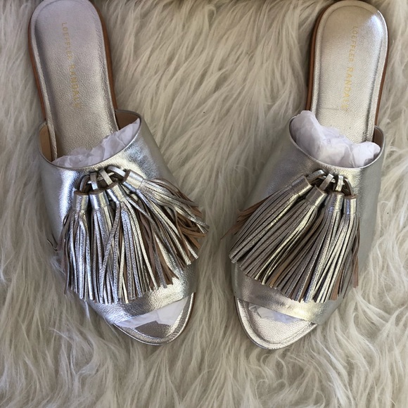 Loeffler Randall Shoes - Loeffler Randall Kiki slide in Silver